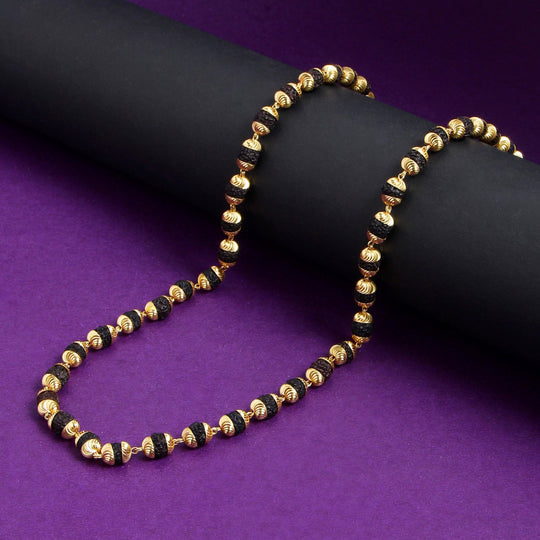 Gold Plated Rudraksha Mala Regular price