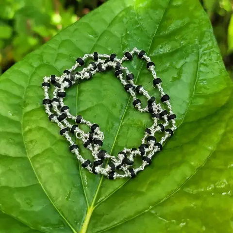 8 mm Silver Color Cap Karingaali maala
