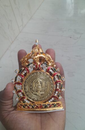 Vishnumaya Car Decor Golden - Red